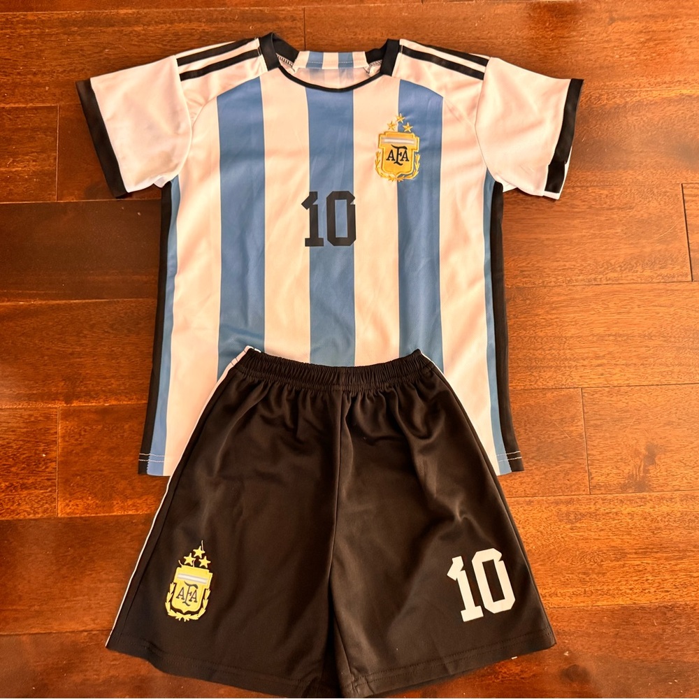 Messi AFA Kids Soccer Jersey Set